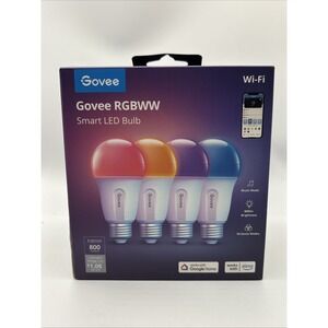 Govee Wi-Fi 800LM RGBWW 4pk LED Bulb